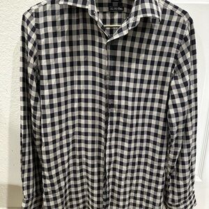 Paul Smith Monochrome Checkered Shirt. Gingham, minimalist, classic look.